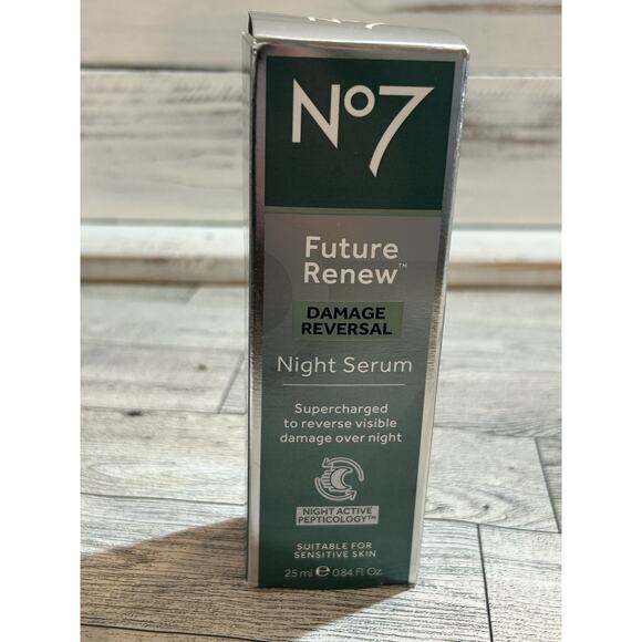 No7 Future Renew Damage Reversal Night Serum ~ Full size 0.84 fl oz ~ NEW SEALED - Picture 1 of 7